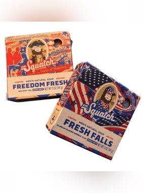 Dr. Squatch Bundle Limited Time Only HOLIDAY Freedom Fresh & Fresh Falls Soap 2